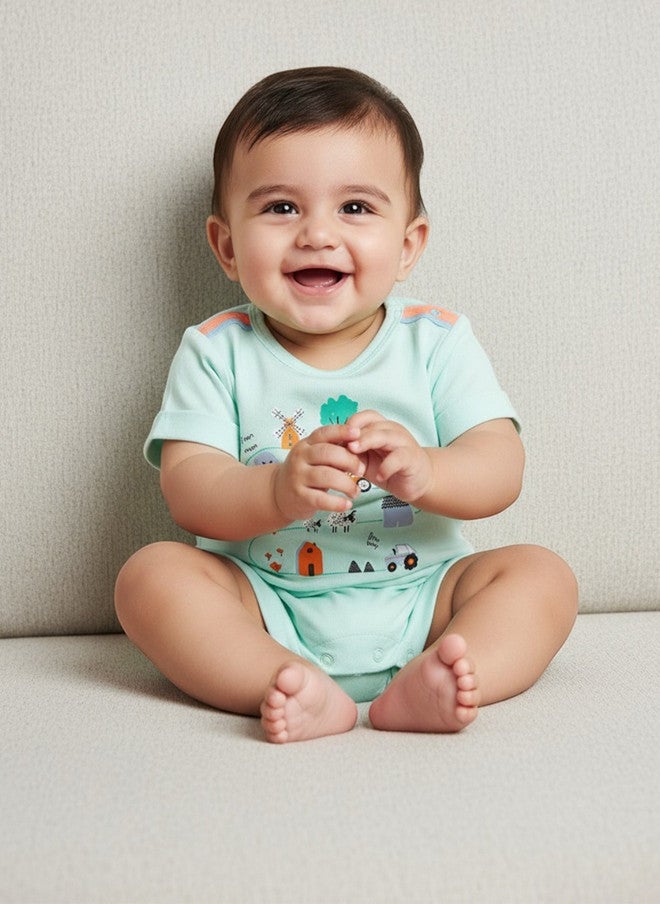 Bontots Infant Boys Organic Cotton Romper - Image 1